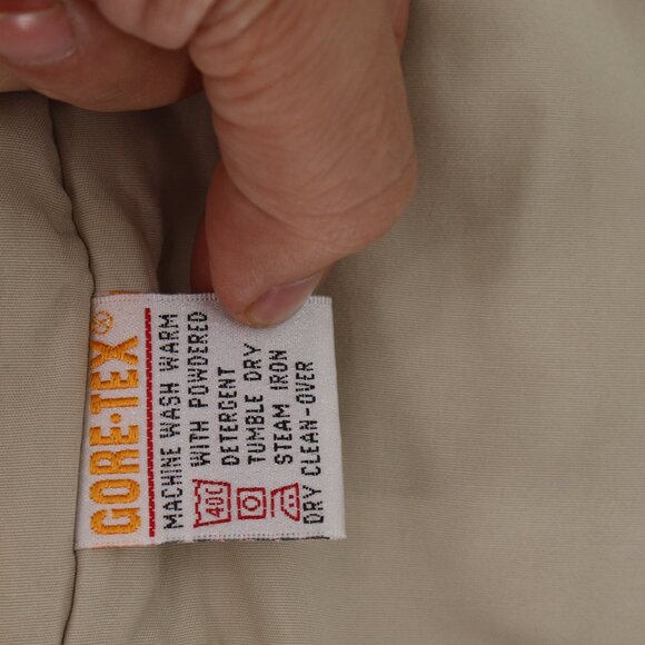 LL bean Jacket Men XLT Parka Khaki Gore-Tex Full Zip hooded insulated chore coat - Picture 14 of 16